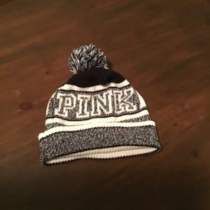 PINK Nation Puff Ball Beanie